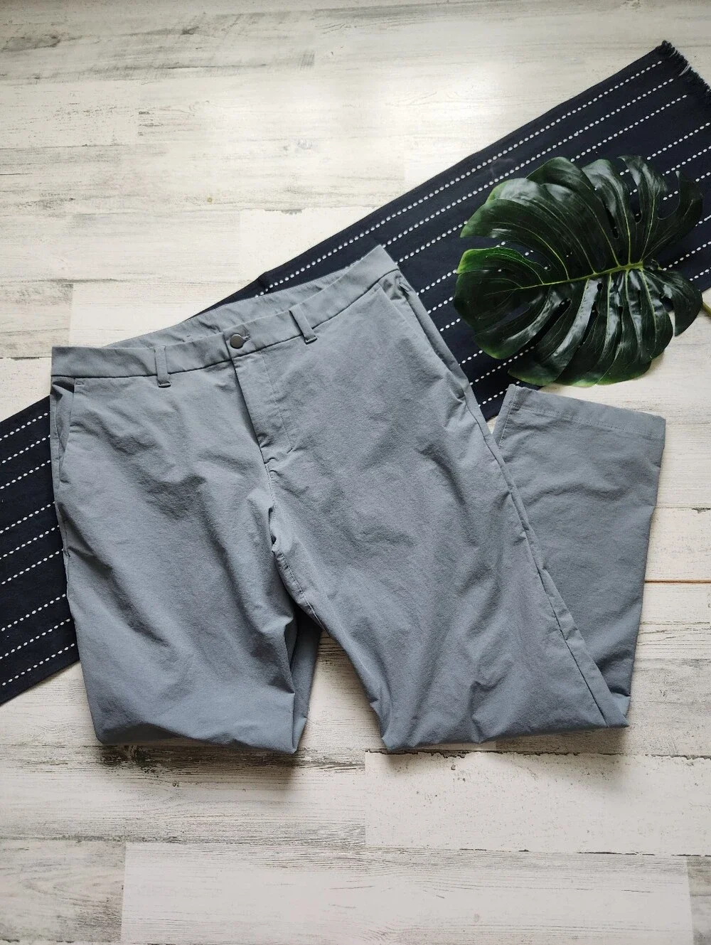Lululemon ABC Classic Fit Trouser Pants Stretch Cotton VersaTwill Belgian Blue36